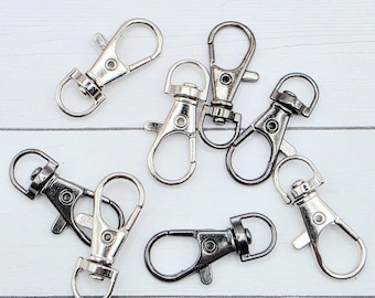 Swivel Lobster Clasp Keychain Clips, 15 x 34mm, 5 or 10 Count
