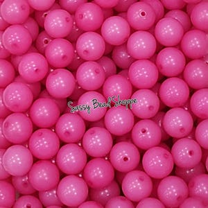 Magenta Jelly 20mm Beads, 5 or 10 Count for Keychains, Bracelets & DIY Pens