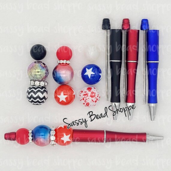 Free to Sparkle DIY Bubblegum Bead PLASTIC Pen Kit, Beadable Pens