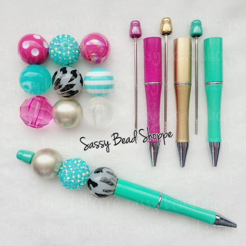 Dream Big DIY Bubblegum Bead Pen Kit Beadable Pens Chunky | Etsy