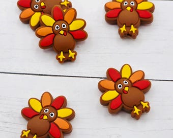 Turkey Silicone Focal Bead, 27x24mm, 1–3 Count