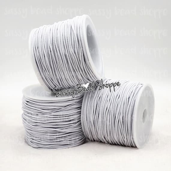 20 Yards White Elastic String 1mm, Elastic Cord, Stretch Cord, Stretchy  String, Elastic Thread Beading String Cord, Wristlet, Lanyard