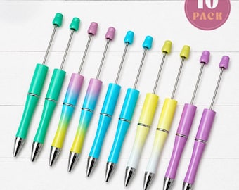 Beach Paradise Beadable Pen Pack, 10 Count