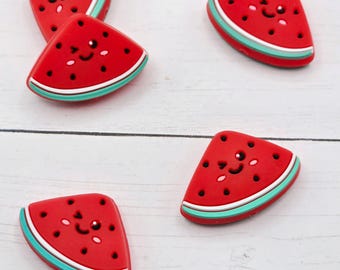 Watermelon Silicone Focal Beads, For Pens, Keychain Supplies