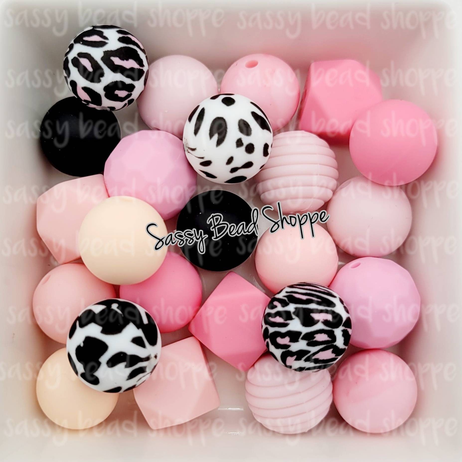 Harley Ride Silicone Bead Mix, Set of 24, Bulk Mix of Silicone Beads,  Silicone Beads, Beaded Pens, Keychain, Beads for Pens, Pen Beads 
