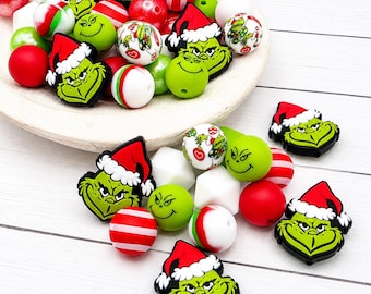 Stealing Christmas Silicone Bead Mix, 15mm, 28 Count