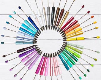 Beadable Blank Pen, DIY Bead Pen, Plastic, 1 Count