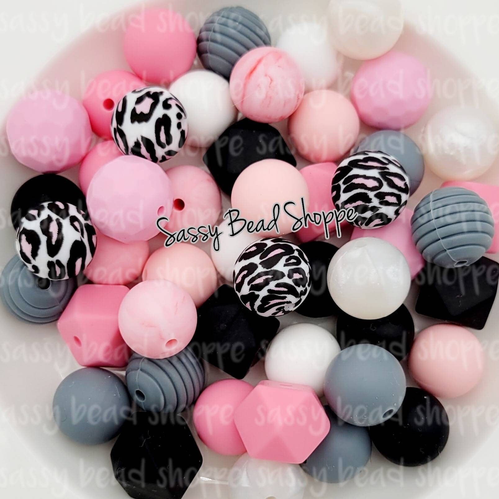 Tickled Pink Silicone Bead Mix