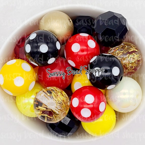 20mm beads, Red Beads Variety Pack, Bubblegum beads wholesale, Chunky  beads, Bubble gum beads, Beads in Bulk, Red bead mix