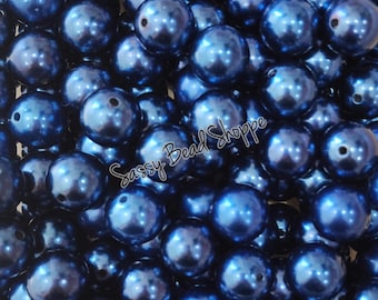 20MM Royal Pearl Chunky Bubblegum Beads, Acrylic Beads in Bulk, 20mm Bubble Gum Beads, 20mm Chunky Beads