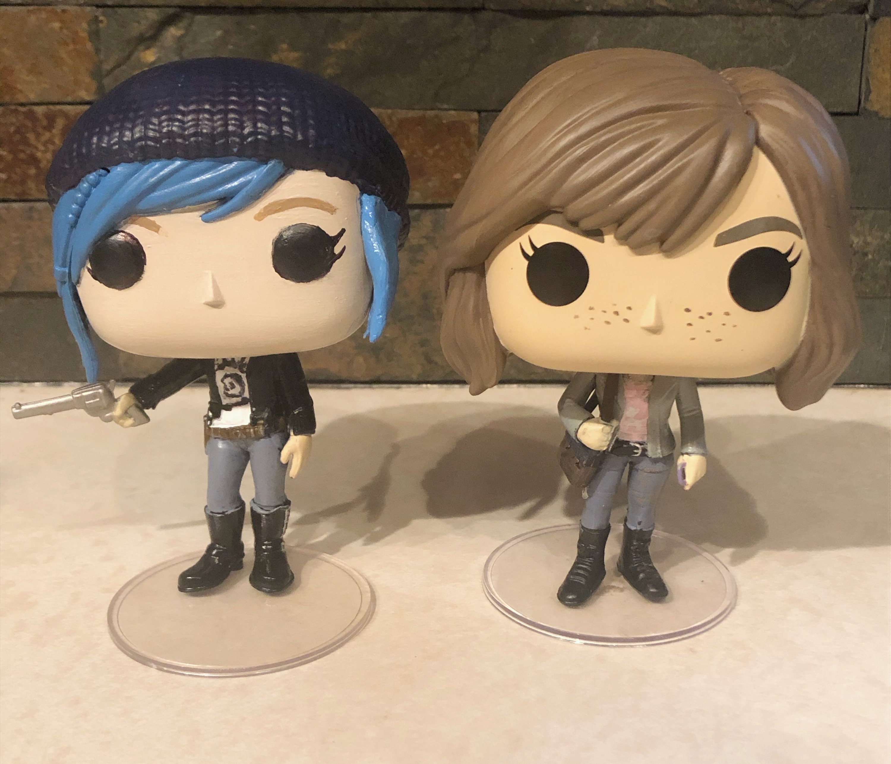 Life is Strange Max and Chloe Custom Funko POP Figures