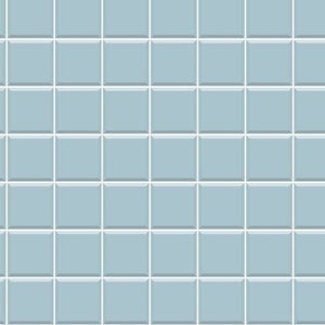 May include: A seamless pattern of light blue square tiles with white grout lines.