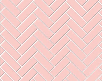 1/12 Corallin Pink Dollhouse Flooring 1:12 Scale Herringbone Subway Tile Miniature Wallpaper Roombox Diorama Printable Download 8.5x11 11x17