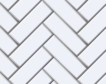 1/6 Dollhouse Subway Tile Flooring 1:6 White Herringbone Tile Miniature Wallpaper for Roombox or Diorama Printable Download 8.5x11 11x17