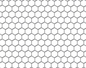 Dollhouse Flooring 1:12 Scale White Hex Mosaic Tile Miniature Roombox Kitchen Bathroom Scrapbooking Diorama Printable Download 8.5x11 11x17