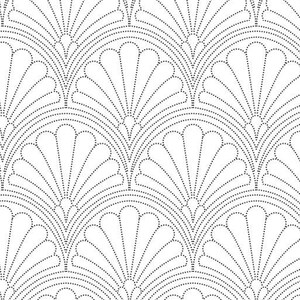 Puppenhaus 1:12 anthrazit & weiß Perlen Fan Art Deco Wallpaper Miniatur Roombox Diorama Scrapbooking Printable Download 8.5x11 11x17