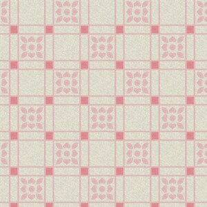 1:12 Corallin Pink Linoleum Puppenhaus Bodenbelag 1:12 Rose du Berry Miniatur Wallpaper für Roombox oder Diorama printable Download 8.5x11 11x17