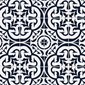 Dollhouse Flooring 1:12 White Dark Blue Square Tile Wallpaper Miniature Roombox Kitchen Scrapbooking Diorama Printable Download 8.5x11 11x17