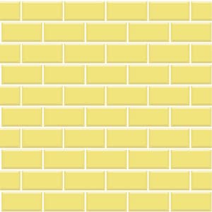 1/6 Citrus Yellow Subway Tile Dollhouse Wallpaper 1:6 Subway Tile Miniature Flooring for Roombox & Diorama Printable Download 8.5x11 11x17