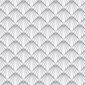 1:12 Art Deco Puppenhaus Wallpaper 1:12 Grau/Silber Jugendstil Miniatur Wallpaper für Roombox oder Diorama Printable Download 8.5x11 11x17