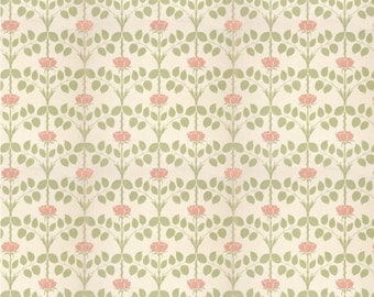 1/12 Dollhouse Arts & Crafts Voysey Briar Wallpaper 1:12 Miniature Decor for Roombox or Diorama Printable Download 8.5x11 11x17