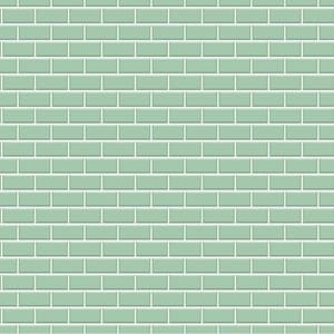 May include: A seamless pattern of light green rectangular tiles arranged in a brick pattern. The tiles have a slightly raised edge, creating a subtle 3D effect.