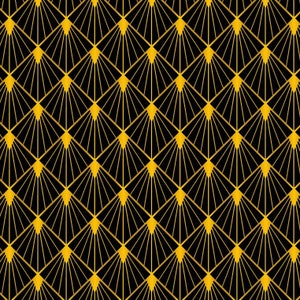 1:12 Art Deco Puppenhaus Wallpaper 1:12 Schwarz/Gold Jugendstil Miniatur Wallpaper für Roombox oder Diorama printable Download 8.5x11 11x17