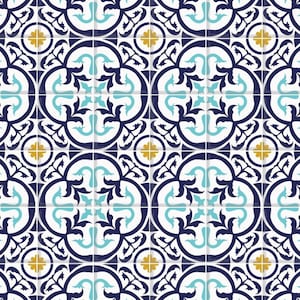 1/12 Dollhouse Flooring 1:12 White Blue Gold Square Tile Miniature Wallpaper Roombox Diorama Printable Download 8.5x11 & 11x17