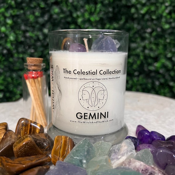 Gemini Zodiac Candle {The Celestial Collection}