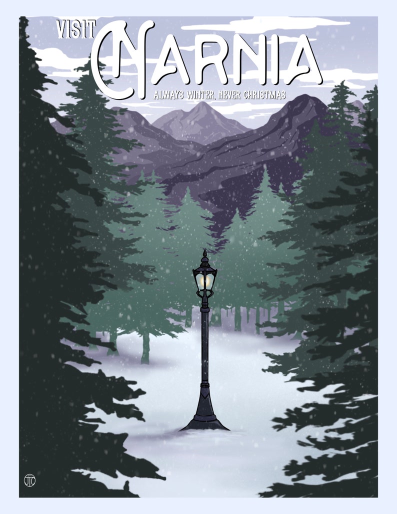 Narnia Inspired Travel Posters Single Print Etsy