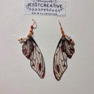 Orecchini In Rame Blush Fairy Wing