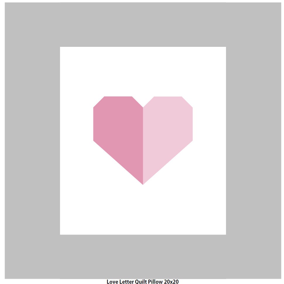 Love Letter Foundation Paper Piece Quilt Pillow Pattern - Etsy