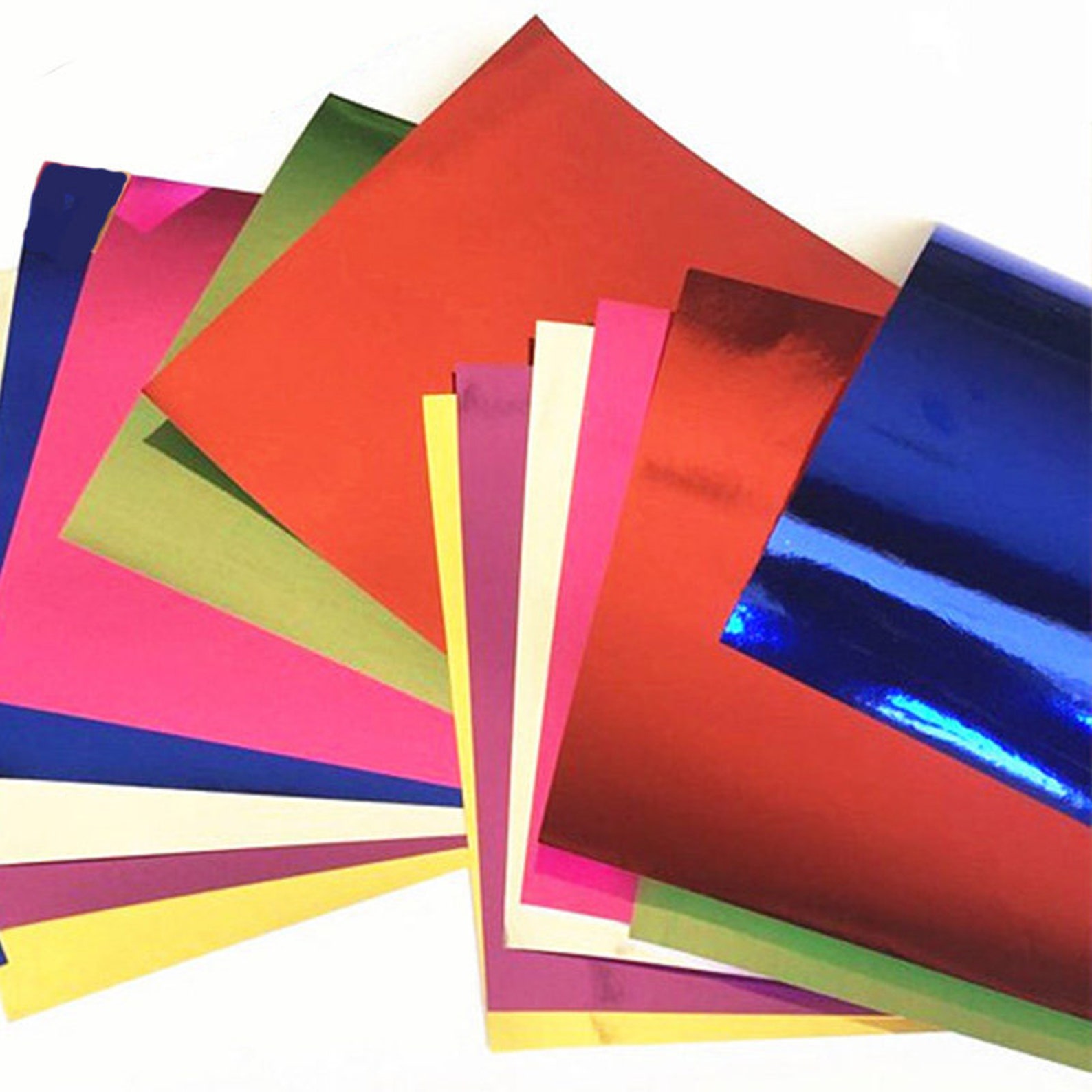100 Metallic Origami Papers 15X15 CM Etsy