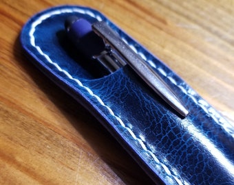 Leather Pen Sleeve - Pen Case - Realtor Gift - Gift for Him - Gift for Her