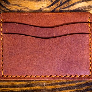3 Pocket Wallet - Minimalist Wallet - Slim Wallet - Fathers Day Gift, Minimalist Leather Card holder