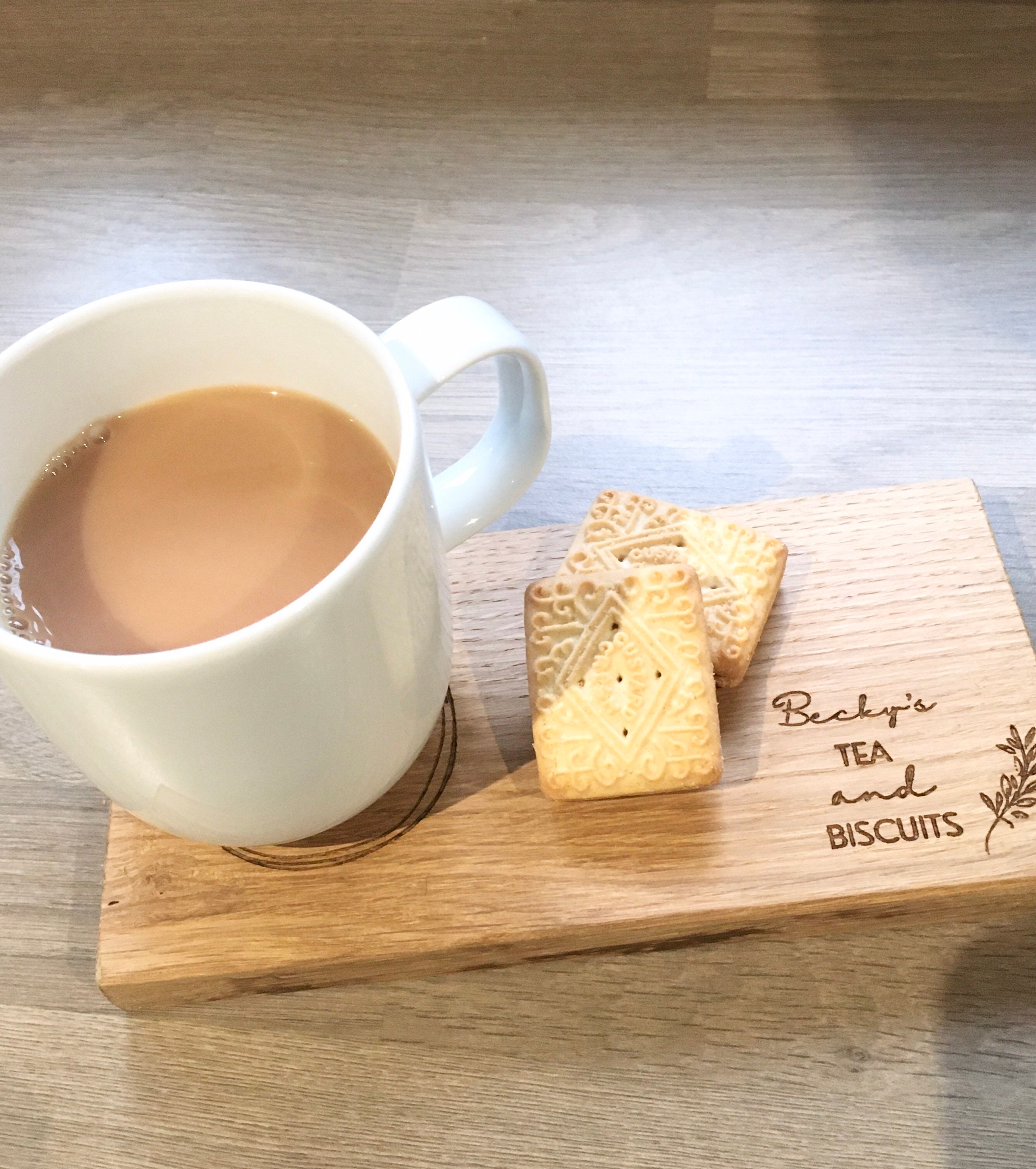 Tea and biscuit serving board ideal for Mothers Day Etsy