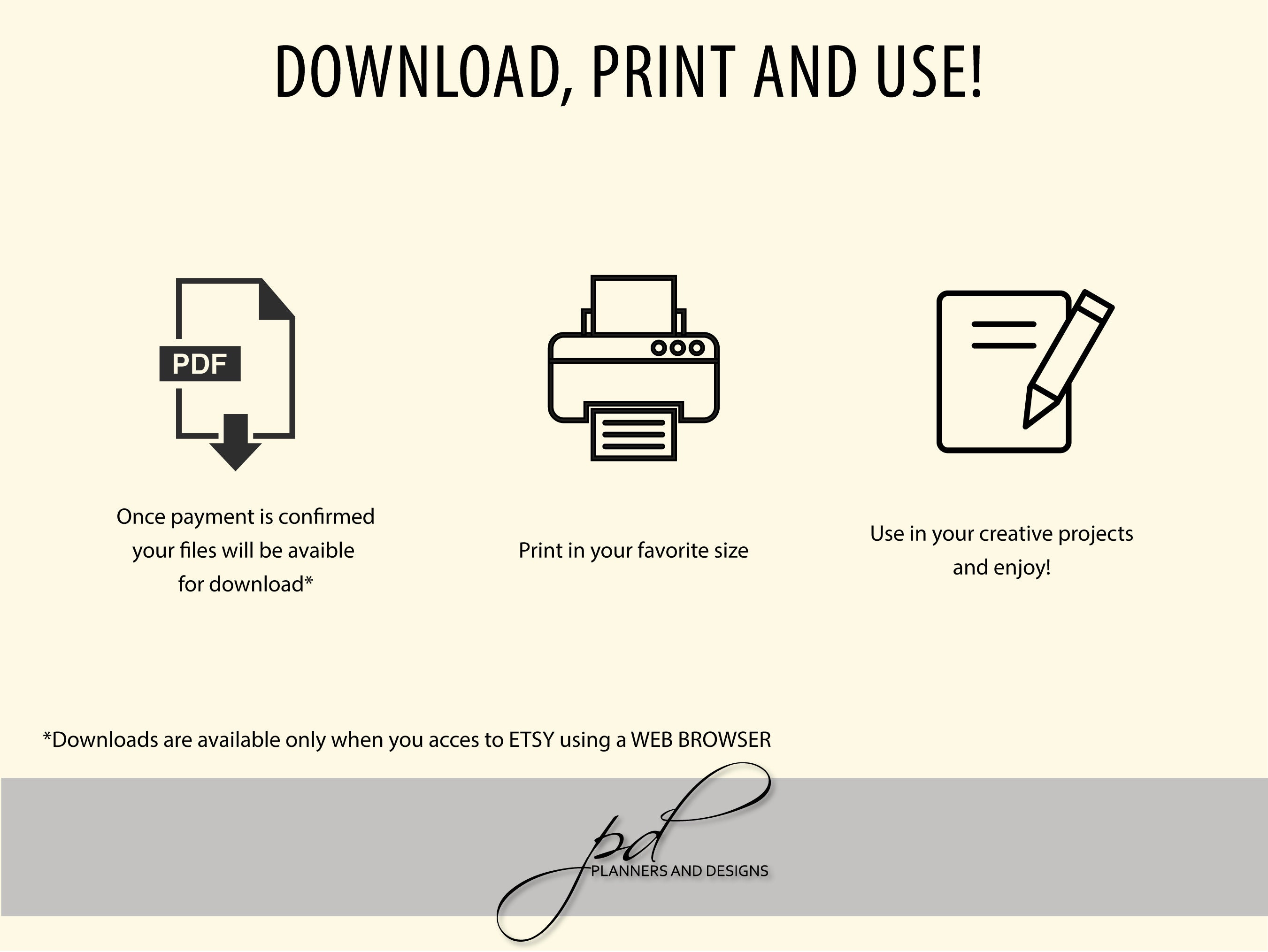 Printable Monthly Blank Calendar, Letter Size, Instant Download - Etsy