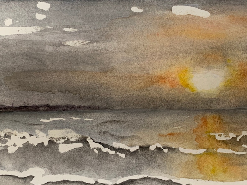 Sunrise Original Watercolor Painting