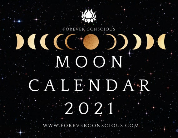 Moon Calendar 2021 Etsy seasons cycles moon calendar 2021 est calender