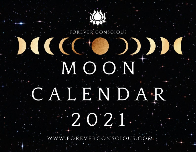 Moon Calendar 2021 | Etsy