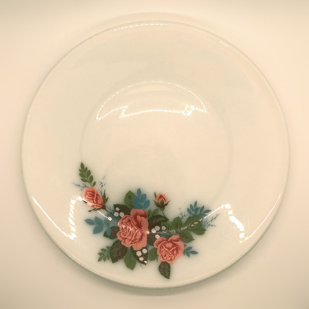 Pyrex Cottage Rose, Vintage Side Plates, Floral Side Plates, Salad ...