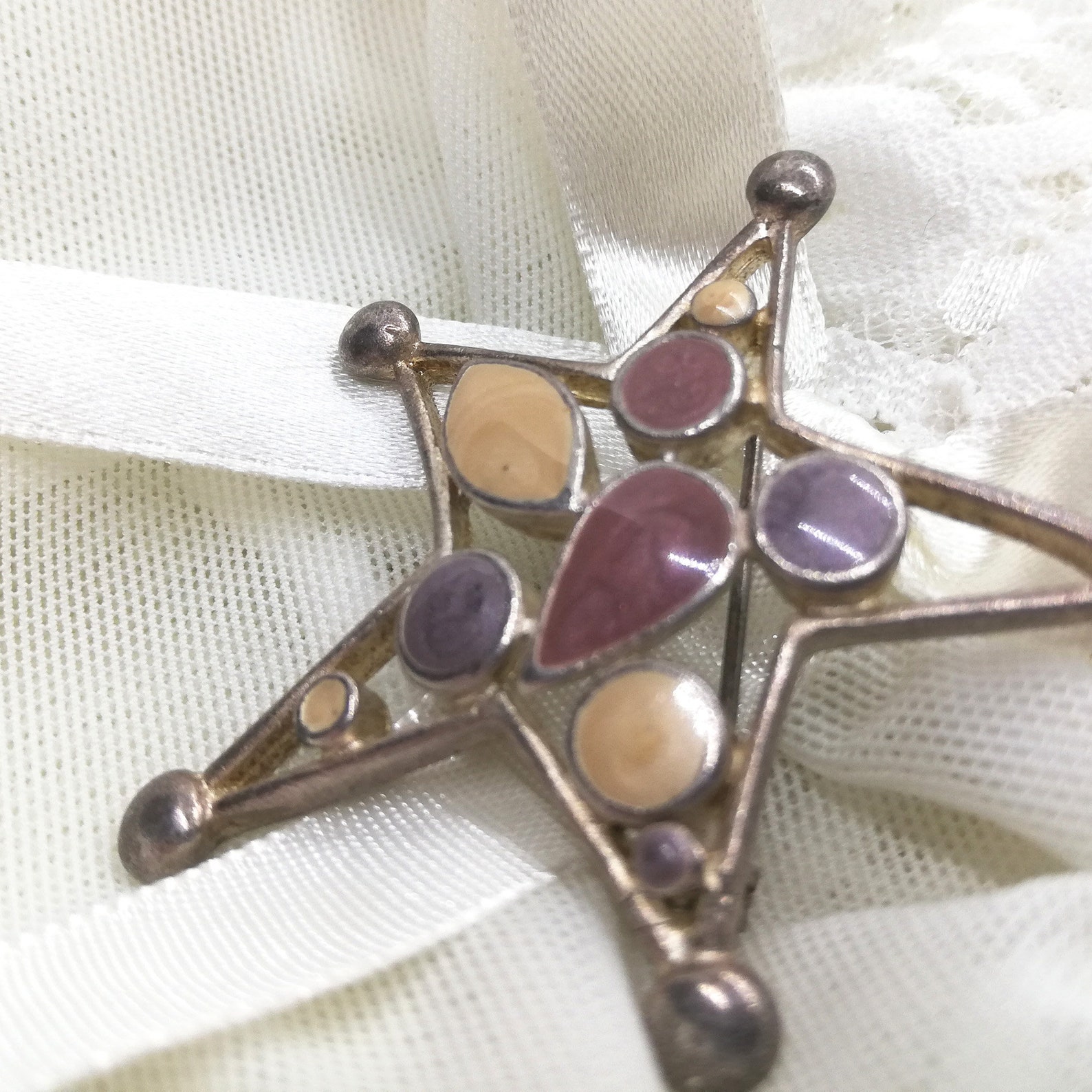 KristLand Vintage Stern Brosche - Funkelnde Art Deco Brosche Für Hochzeit & Besondere Anlässe