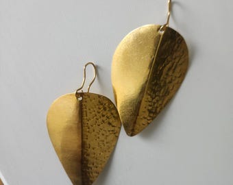 Gilded Bronze Earrings - Authentic Handmade Craftsmanship - NDA
