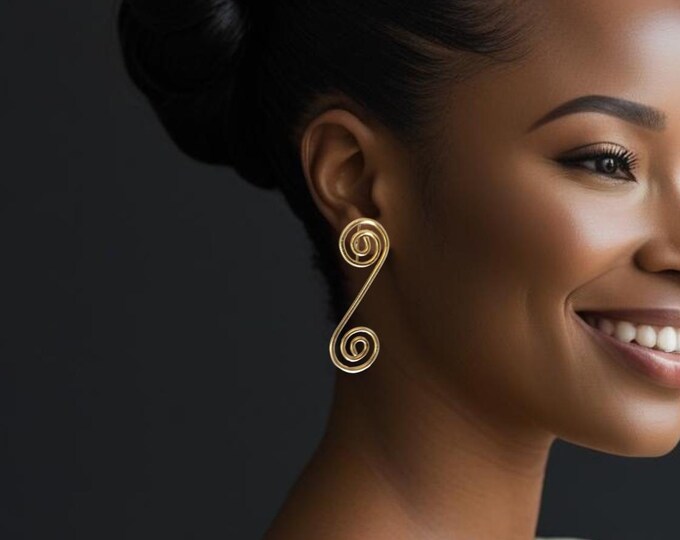 Gilded Bronze Earrings - Authentic Handmade Craftsmanship - MOYO