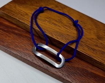 Surfer Cord Bracelet with Stainless Steel Connector, Adjustable Friendship Bracelet, Handmade Jewelry for Women and Men - ELIKE
