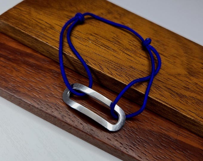 Surfer Cord Bracelet with Stainless Steel Connector, Adjustable Friendship Bracelet, Handmade Jewelry for Women and Men - ELIKE