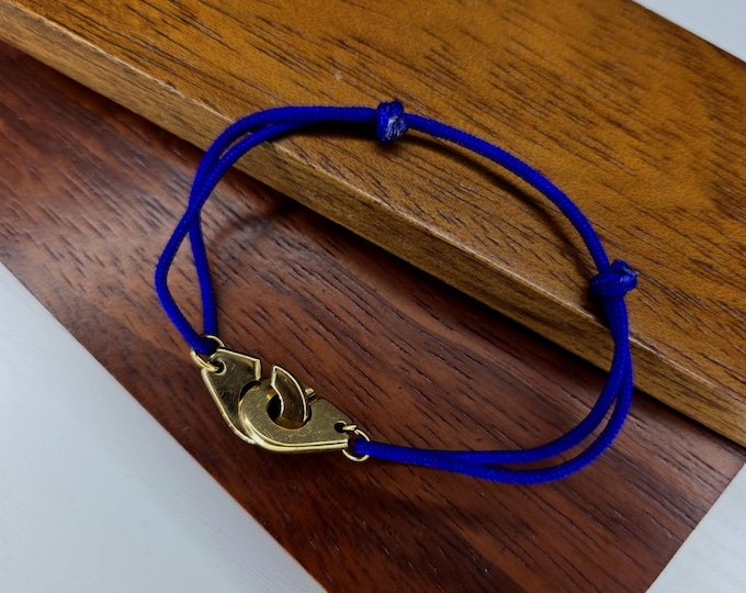 Surfer Cord Bracelet with Stainless Steel Connector, Adjustable Friendship Bracelet, Handmade Jewelry for Women and Men - ELIKE