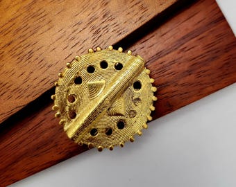 Unisex Bronze Brooch Boutonniere,Costume Accessories,Costume Pin,Ethnic Accessories- AKAN