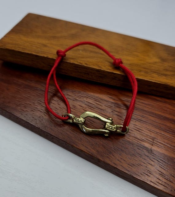 Adjustable Surfer Cord Bracelet With Bronze Connector, Adjustable