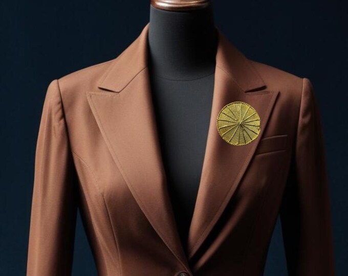 Unisex Bronze Brooch Boutonniere, Costume Accessories, Costume Pin, Pins, Ethnic Accessories - BEHEGBIN